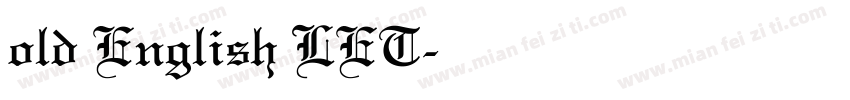 old English LET字体转换
